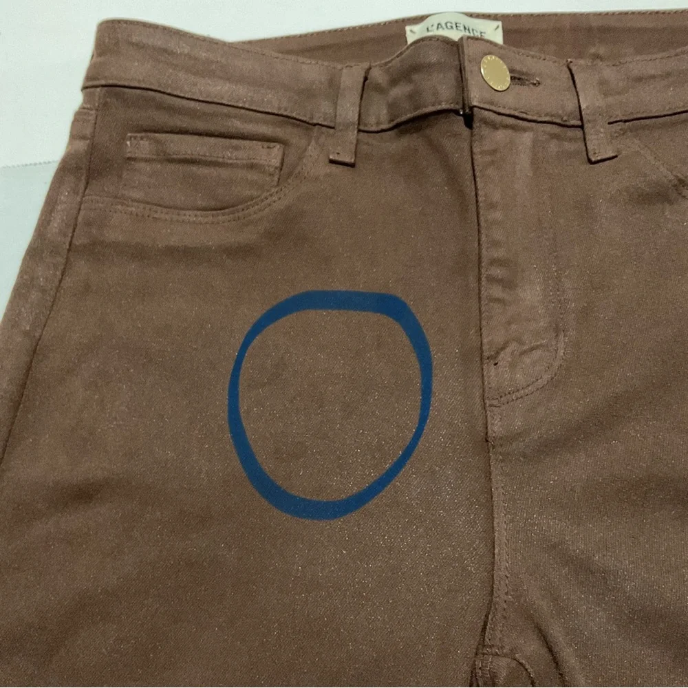 L’ Agence Margot Skinny Jeans Brown High Rise - Picture 7 of 12